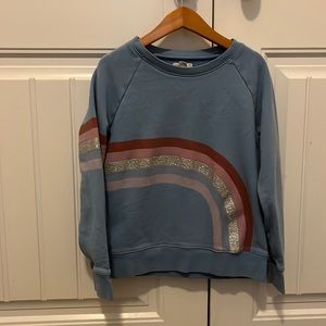 Crew Cuts Size 10 Rainbow crew neck Sweat shirt